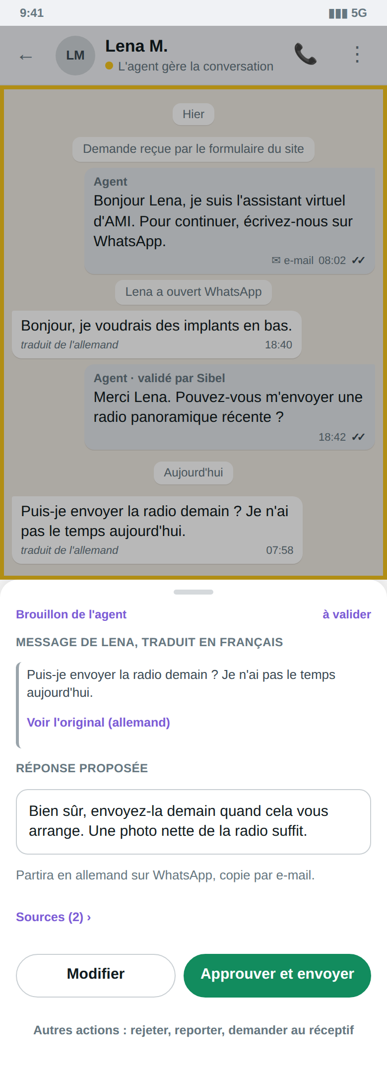 Brouillon ouvert · téléphone