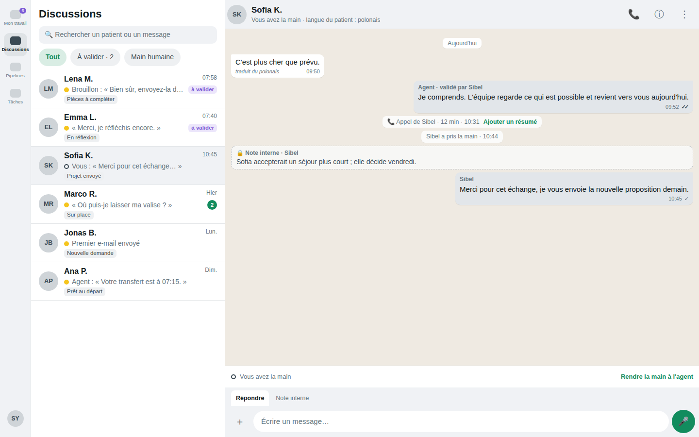 Conversation, vous avez la main · ordinateur