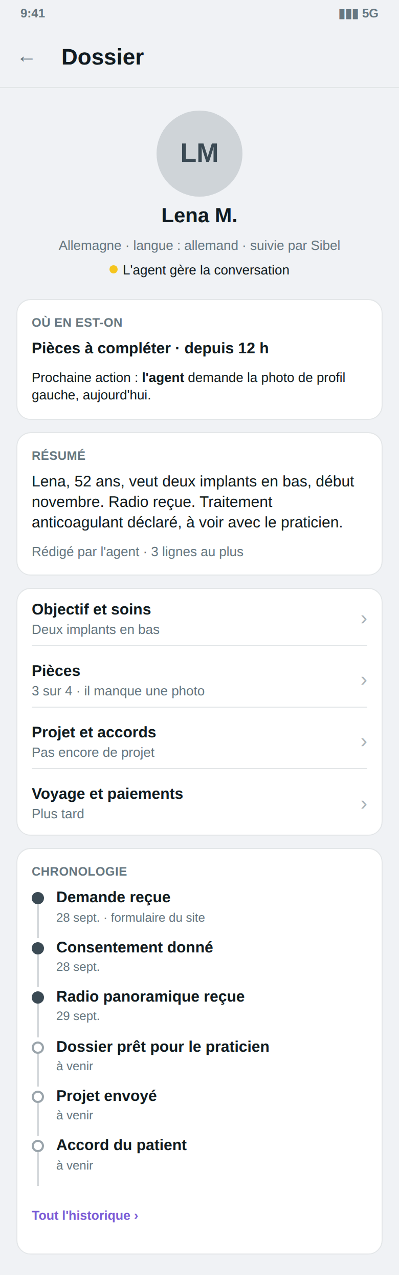 Dossier · téléphone