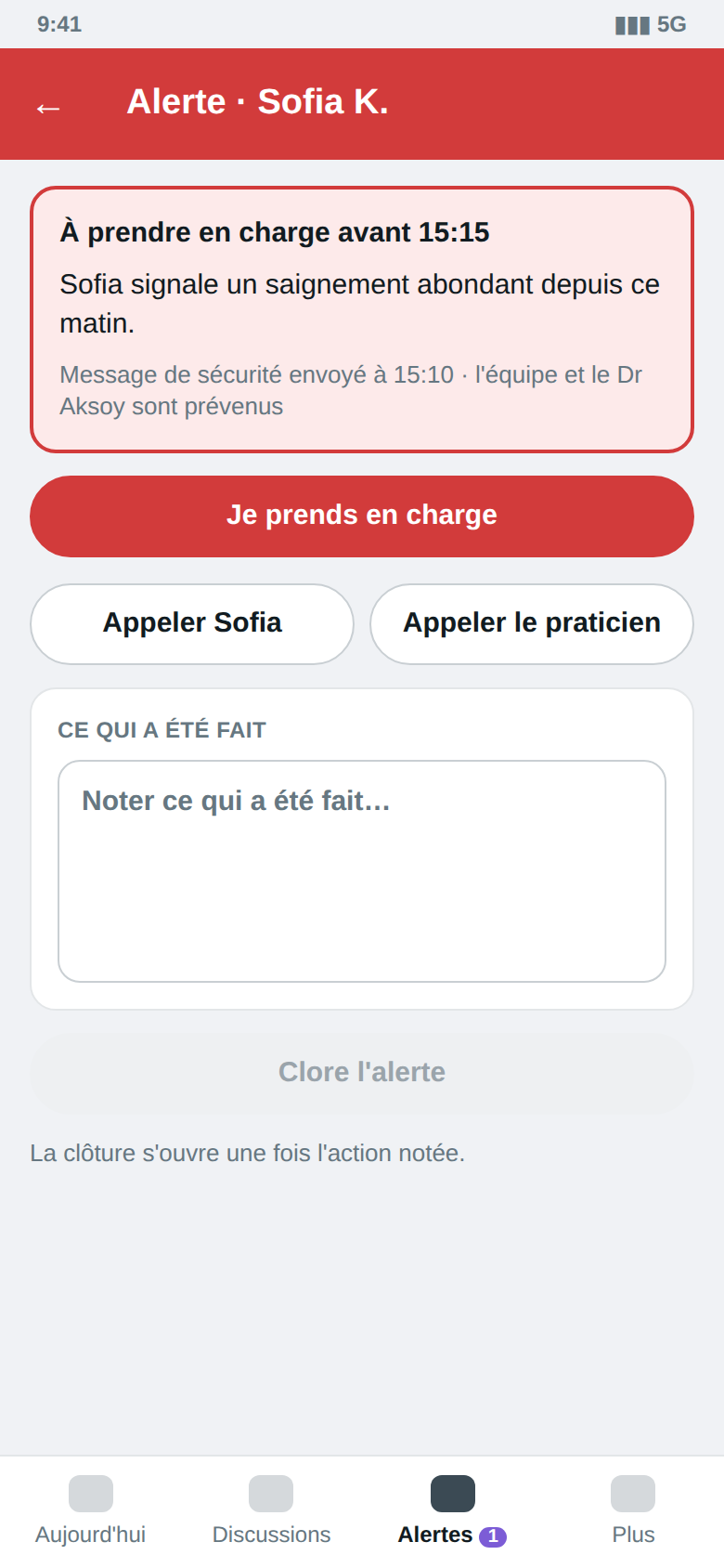 Alerte · téléphone