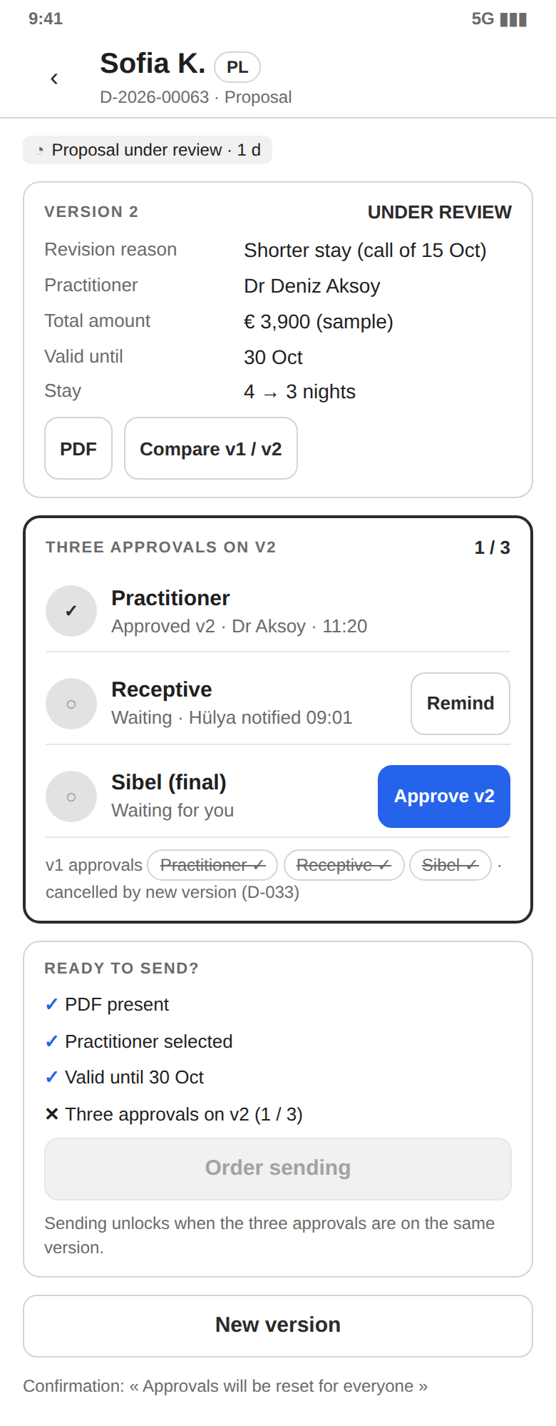 E-11 · Proposal and approvals · mobile